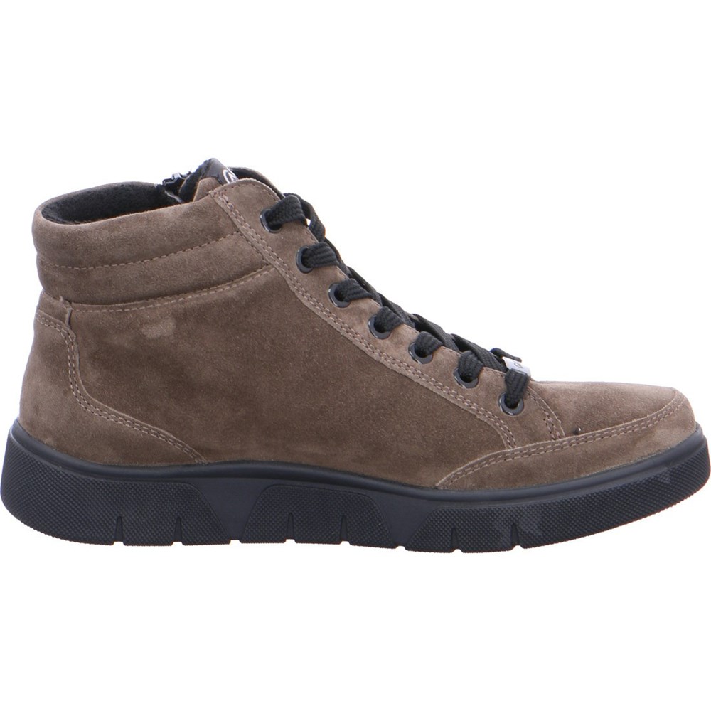 Bottines ARA High top Rom-Sport taiga Grise Femme | PIE-21667574