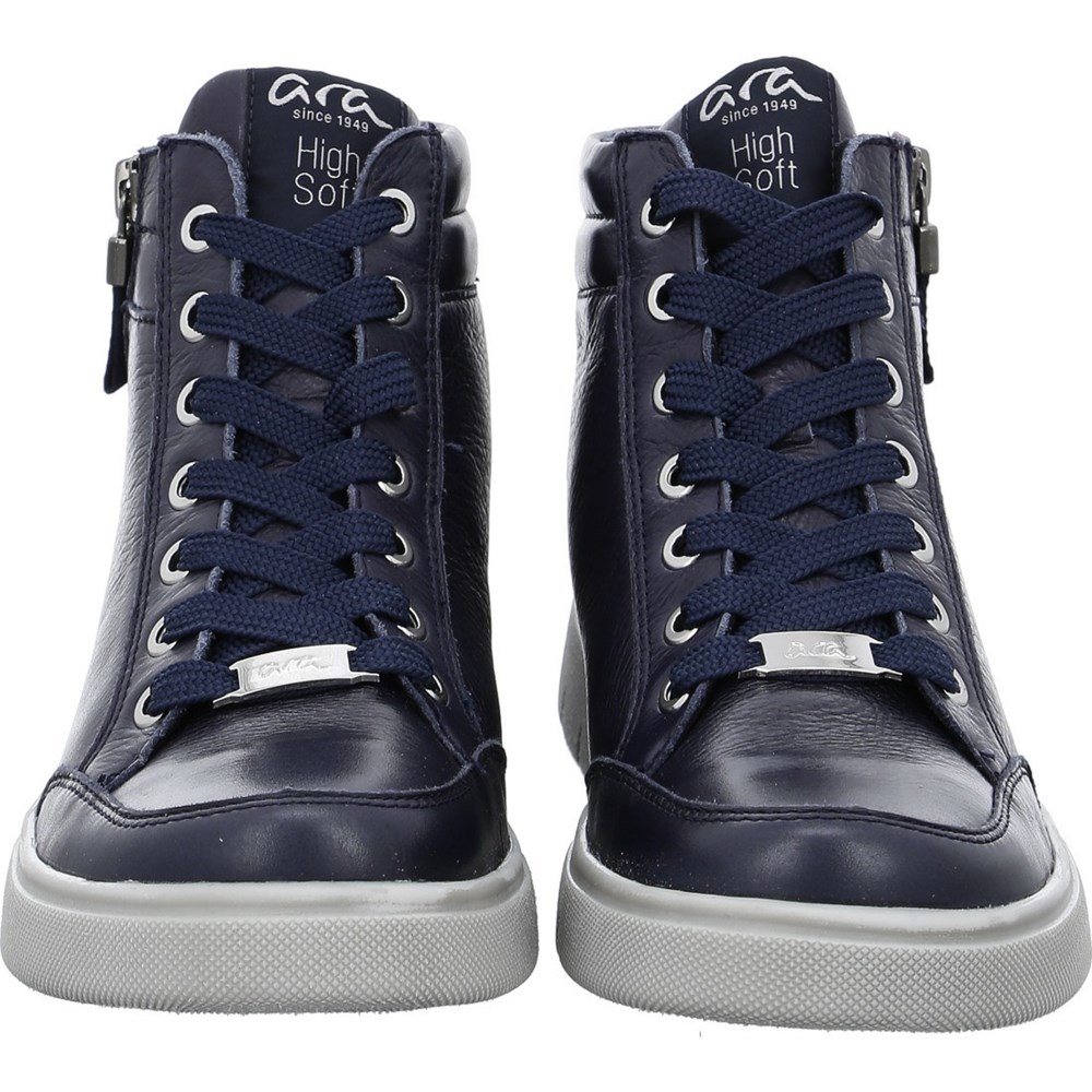 Bottines ARA High top Rom-Sport Bleu Femme | QXM-88332035