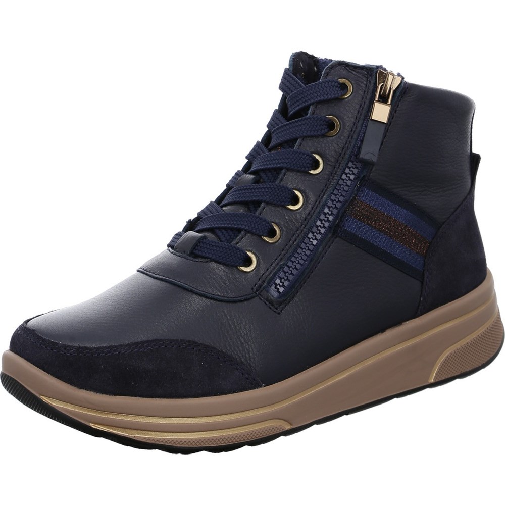 Bottines ARA Sapporo Bleu Femme | TVW-97680948