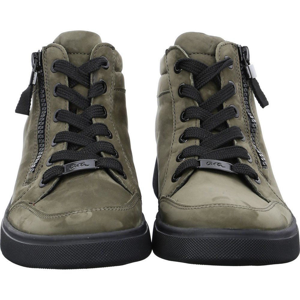 Bottines ARA High top Rom-Sport Vert Femme | BEI-99862259