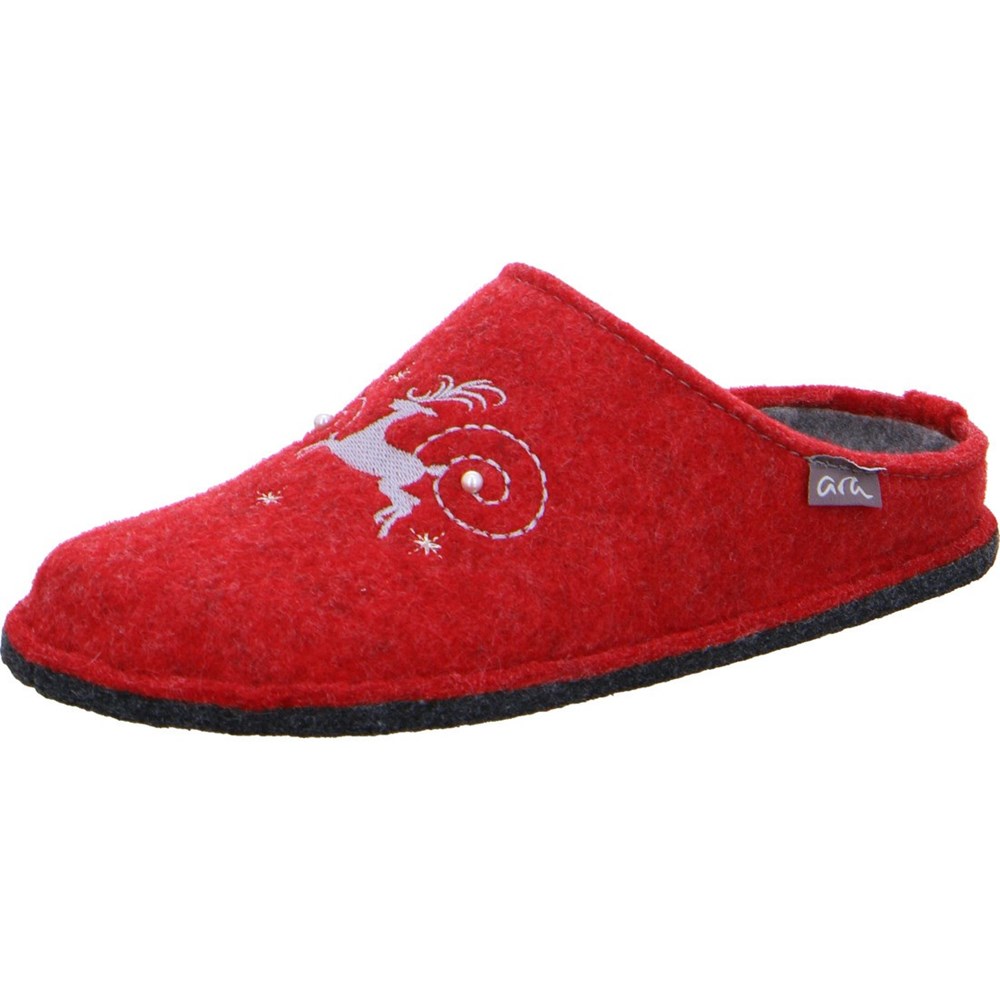 Chaussons ARA Cosy Rouge Femme | ZEF-86904208