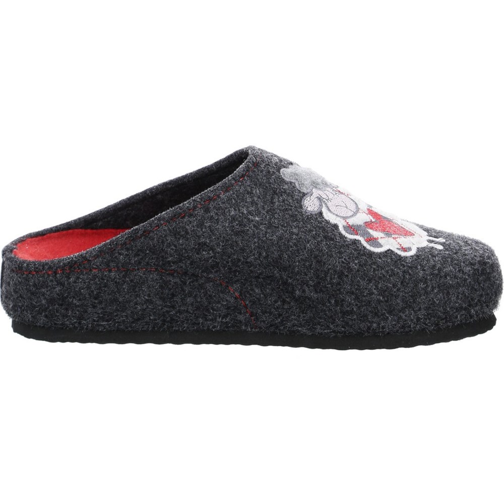 Chaussons ARA Cosy anthracite Grise Femme | LYQ-09090081