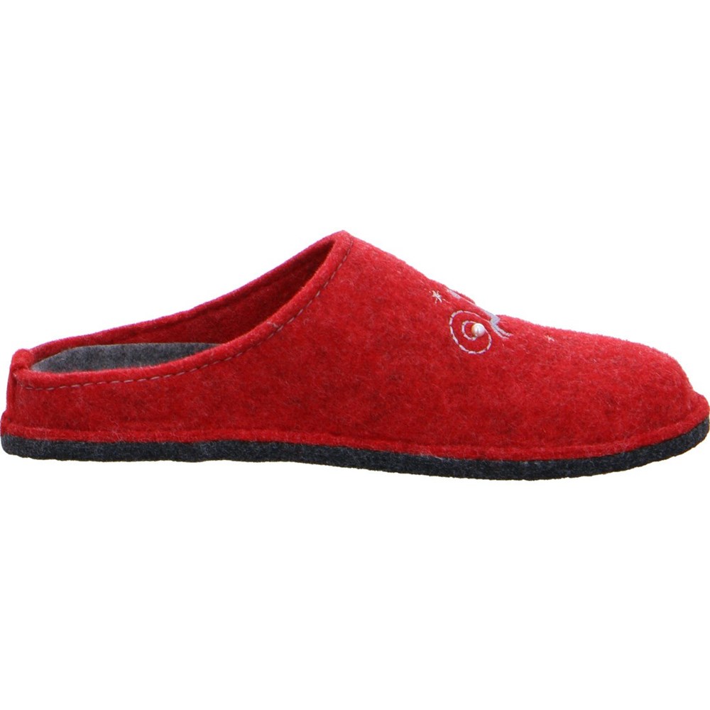 Chaussons ARA Cosy Rouge Femme | ZEF-86904208