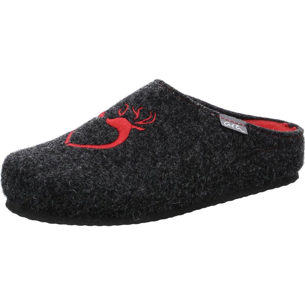 Chaussons ARA Cosy anthracite Grise Femme | XQR-11966432