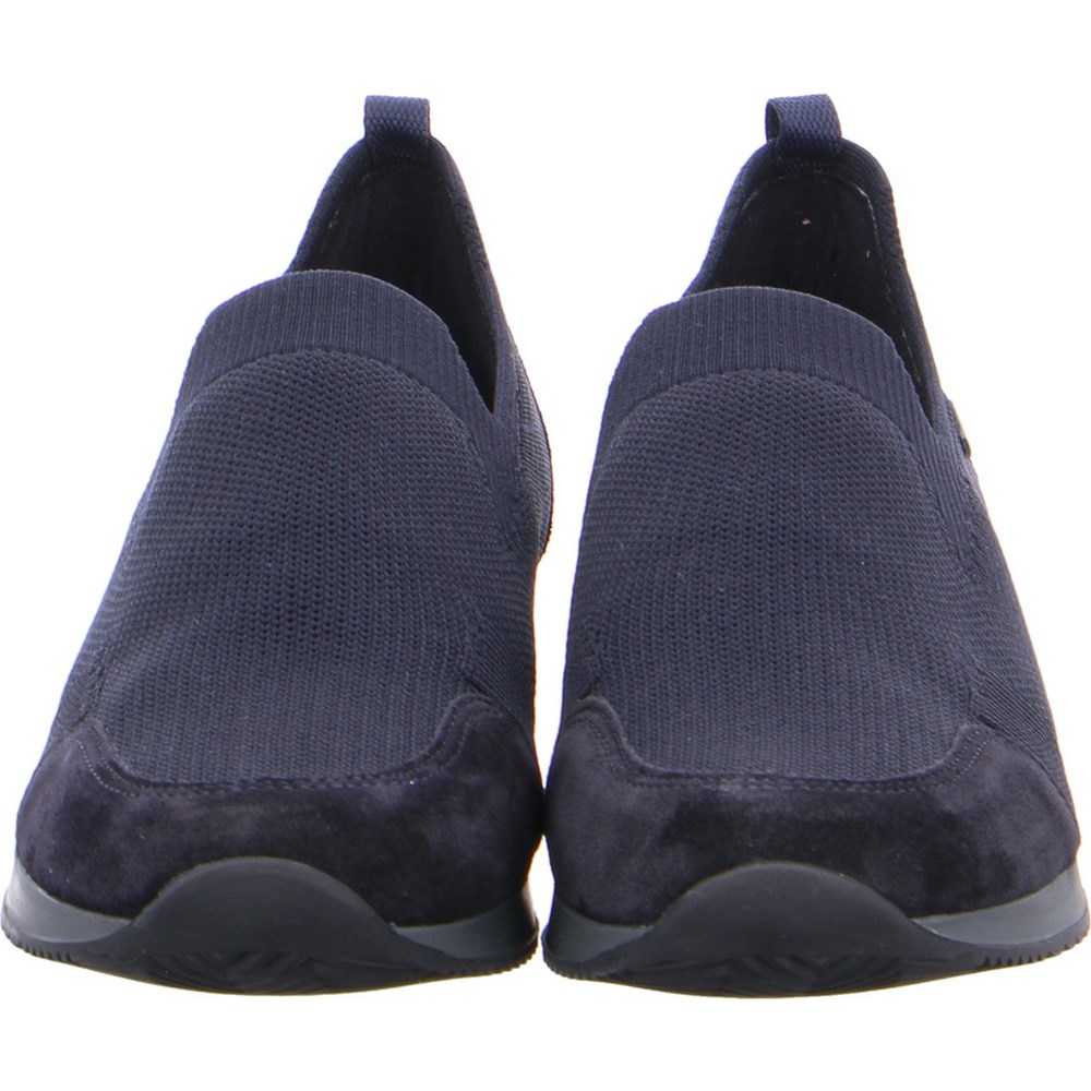 Baskets ARA Slip-ons Lissabon Bleu Femme | VQR-40958948