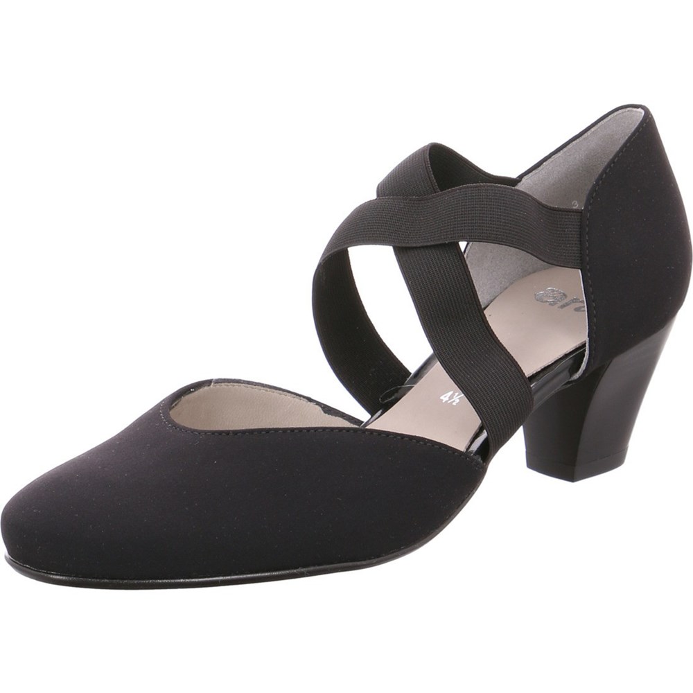 Chaussures Court ARA Courts Tolouse Noir Femme | KNR-90752635