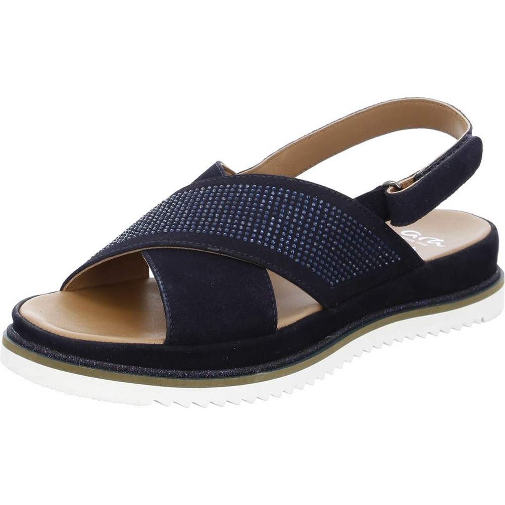 Sandales ARA Dubai Bleu Femme | BCF-43590369