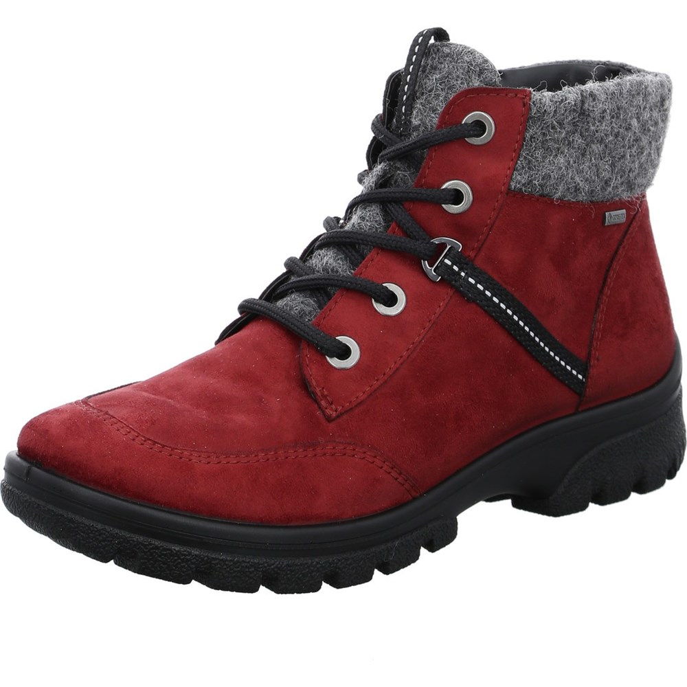 Bottines ARA Saas-Fee ruby Rouge Femme | JIF-73642451