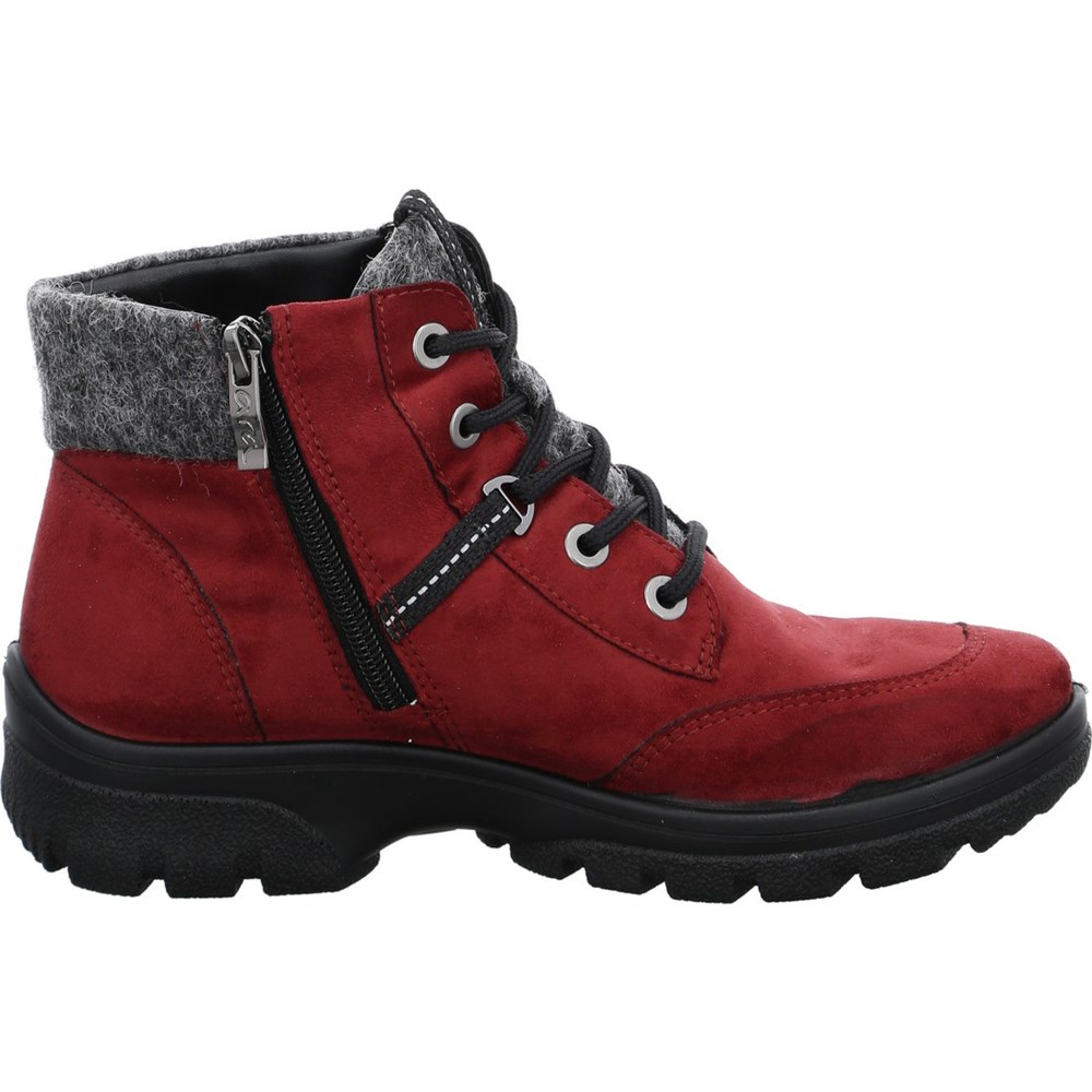 Bottines ARA Saas-Fee ruby Rouge Femme | JIF-73642451